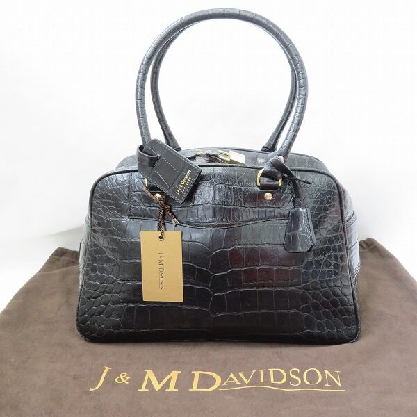 持ち手のワイド感が可愛い J&M.Davidson ハンドバッグを買取しました